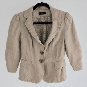 RW&CO Tan Linen Blazer